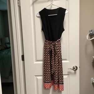 Sleeveless summer dress with belt medium